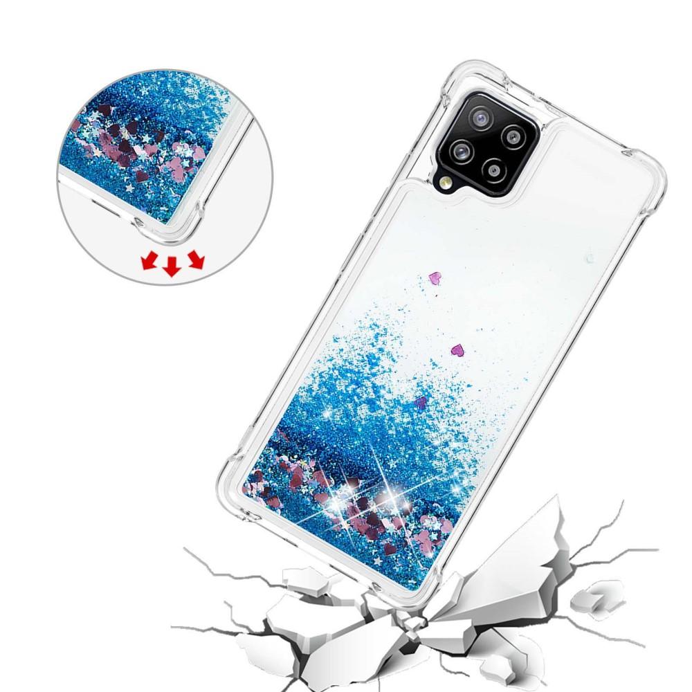 Funda Glitter Powder TPU Samsung Galaxy A42 Azul