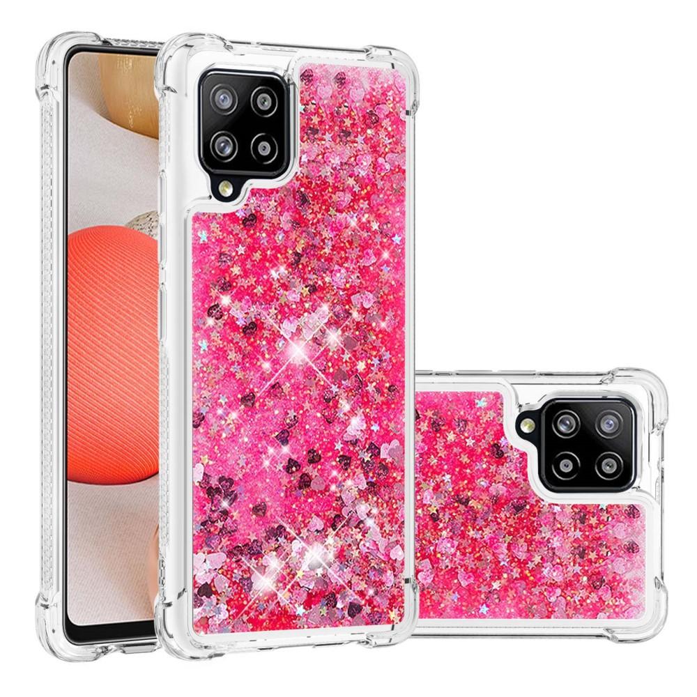 Funda Glitter Powder TPU Samsung Galaxy A42 Rojo