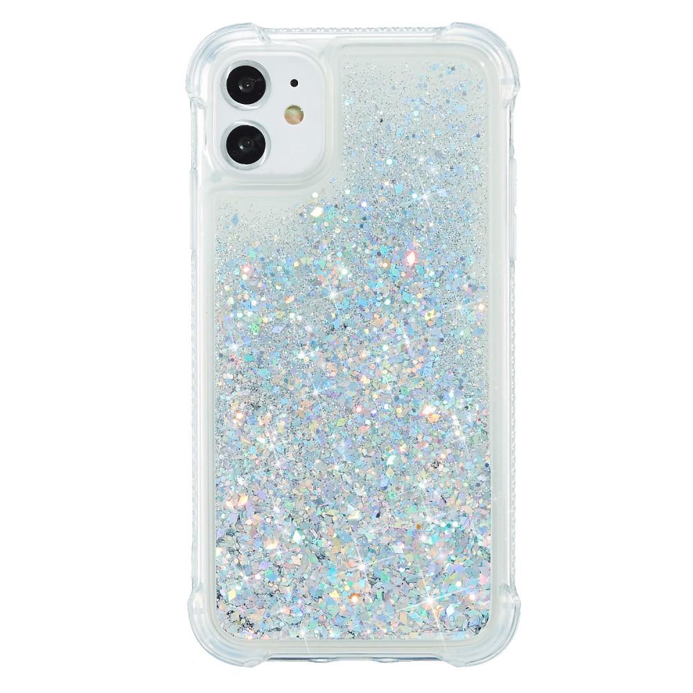 Funda Glitter Powder TPU iPhone 12/12 Pro Plata