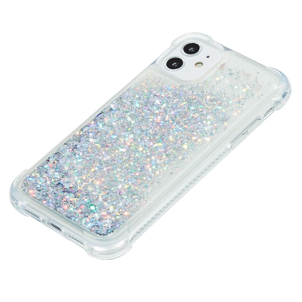 Funda Glitter Powder TPU iPhone 12/12 Pro Plata