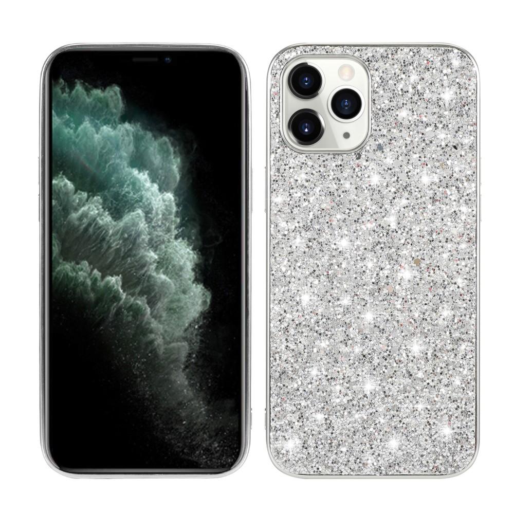 Funda Brillantina iPhone 12 Mini Plata