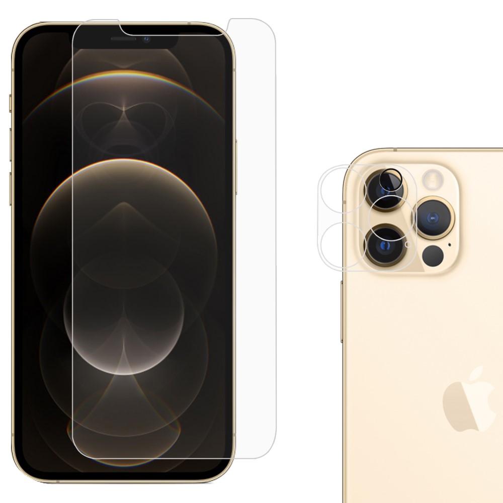 Protector de cámara y pantalla de cristal templado iPhone 12 Pro
