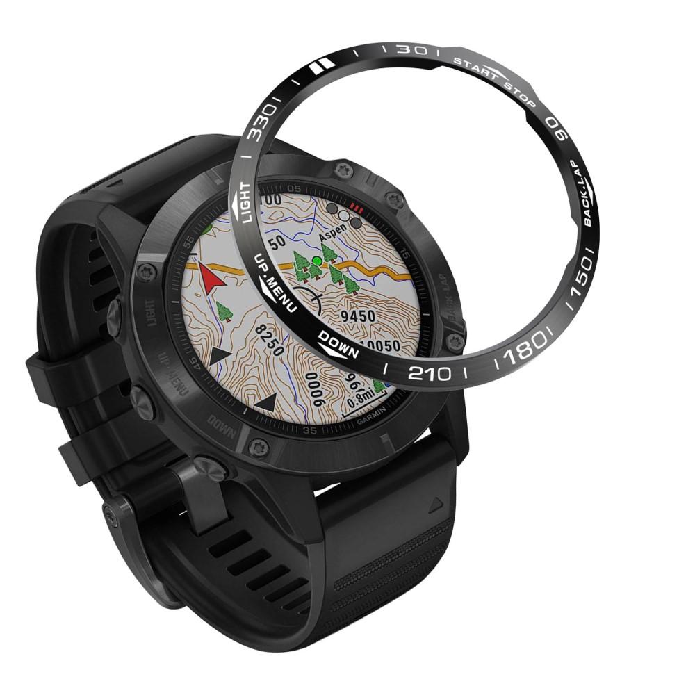 Estilo de Bisel Garmin Fenix 6X Negro