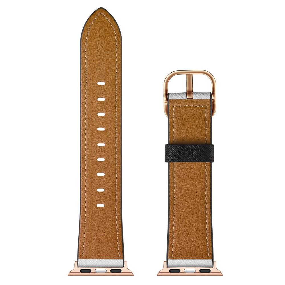 Correa de Piel Apple Watch Series 10 46mm Leopardo