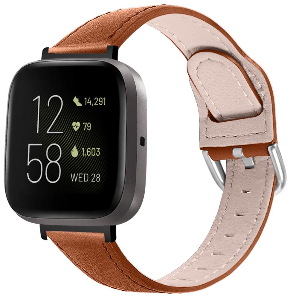 Correa de Piel Fitbit Versa 3/Sense Marrón - Comprar online