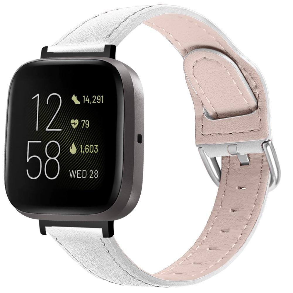 Correa de Piel Fitbit Versa 3/Sense Blanco