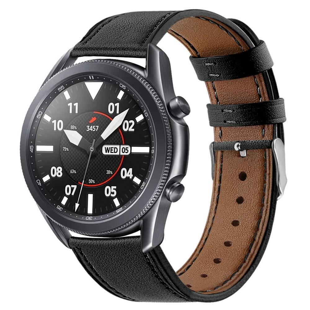 Correa de Piel Samsung Galaxy Watch 3 41mm Negro