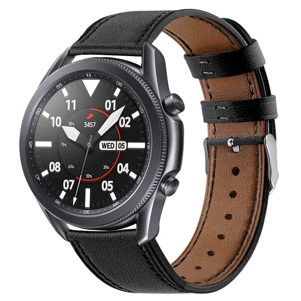 Correa de Piel Samsung Galaxy Watch 3 41mm Negro