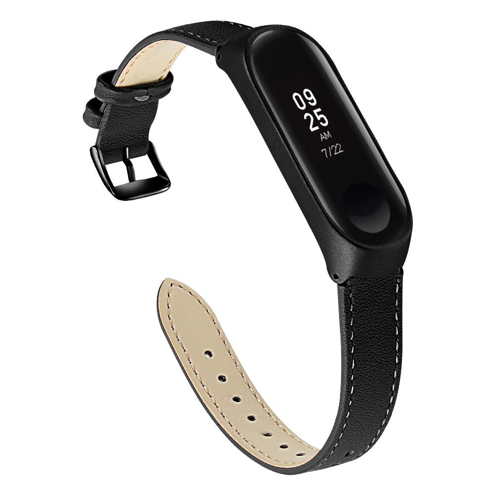 Correa de Piel Xiaomi Mi Band 5/6 Negro