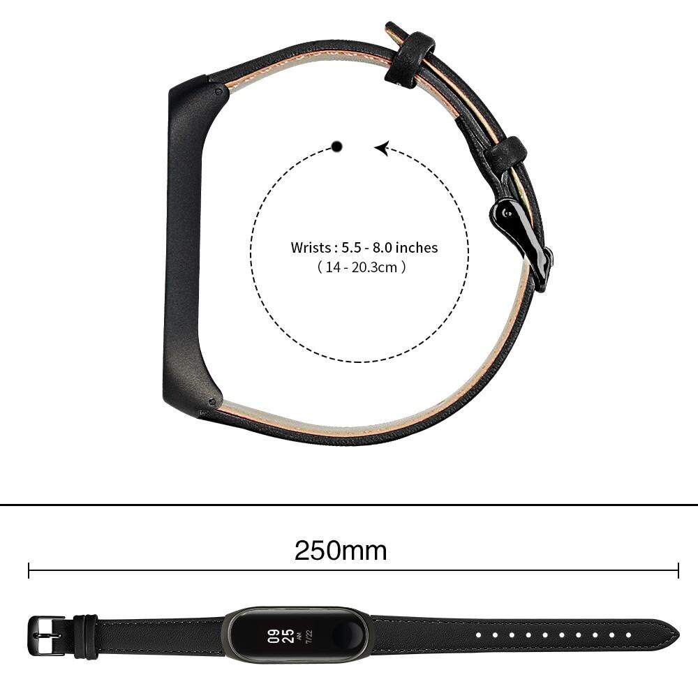 Correa de Piel Xiaomi Mi Band 5/6 Negro