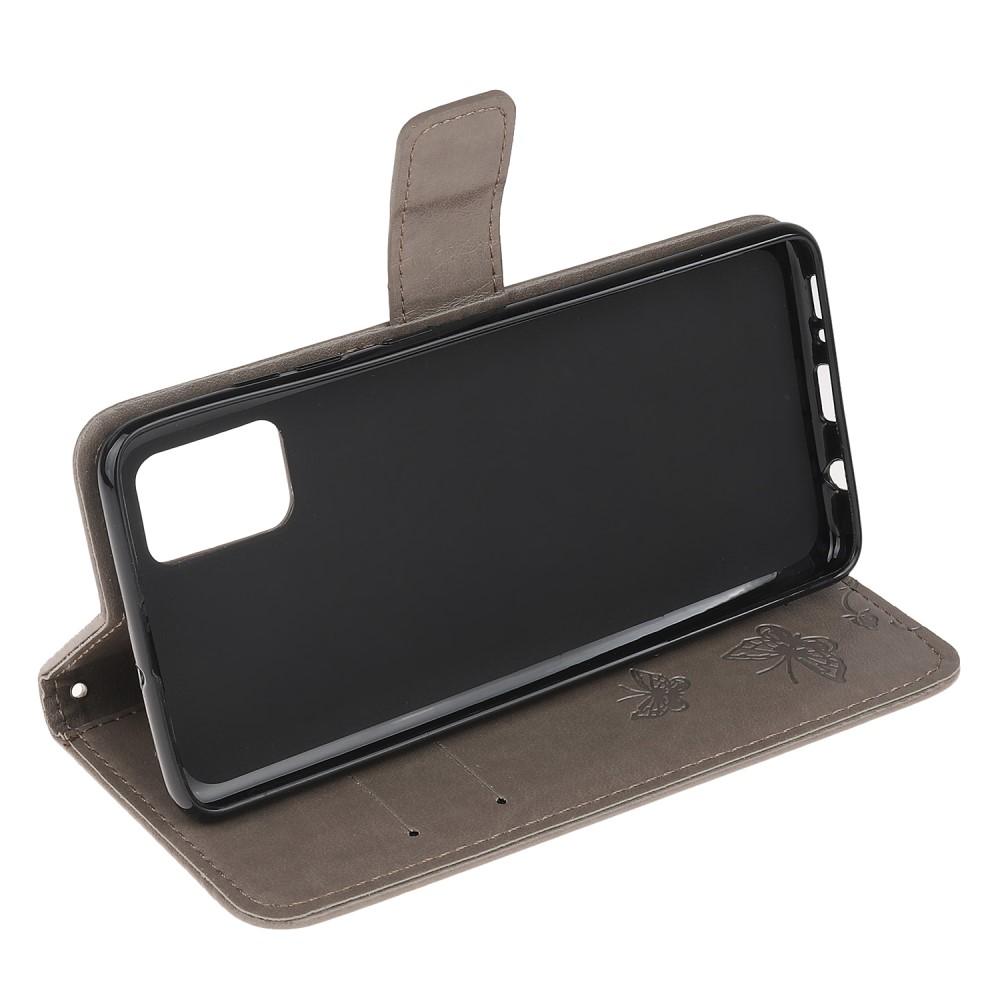 Funda de Cuero con Mariposas Xiaomi Mi 11i, Gris