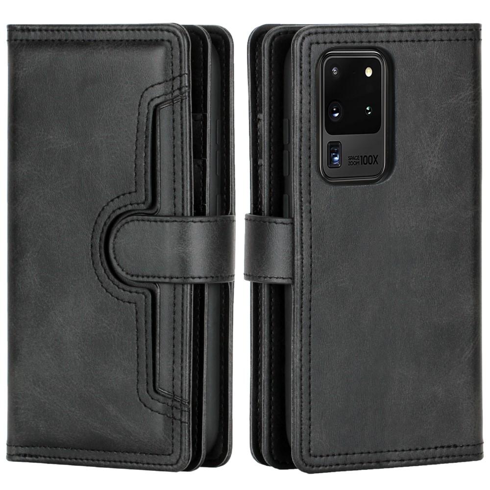 Multi-Slot tipo cartera de cuero Samsung Galaxy S20 Ultra Negro