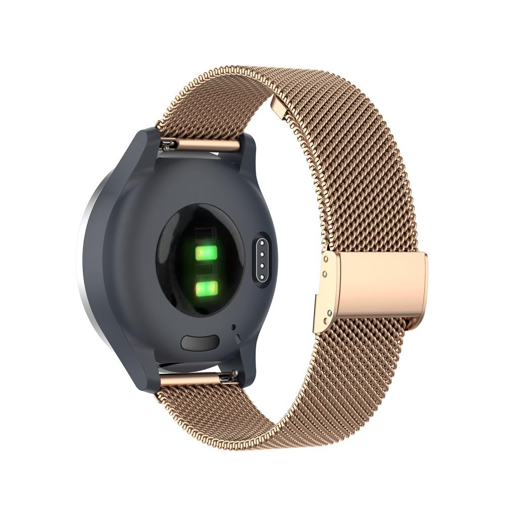 Correa de malla Garmin Vivoactive 4s/Venu 2s Rose Gold