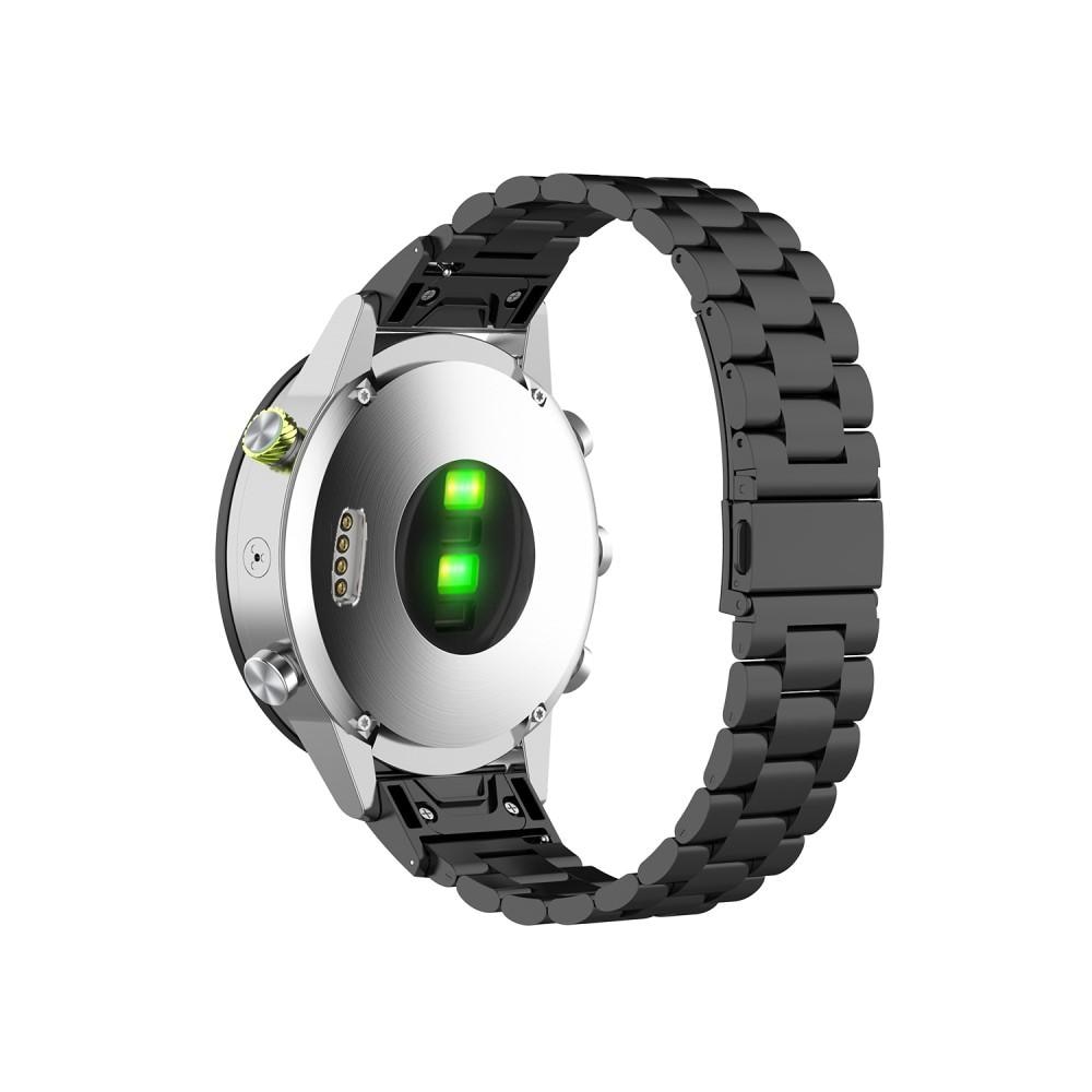 Correa de acero Garmin Fenix 5X/5X Plus negro