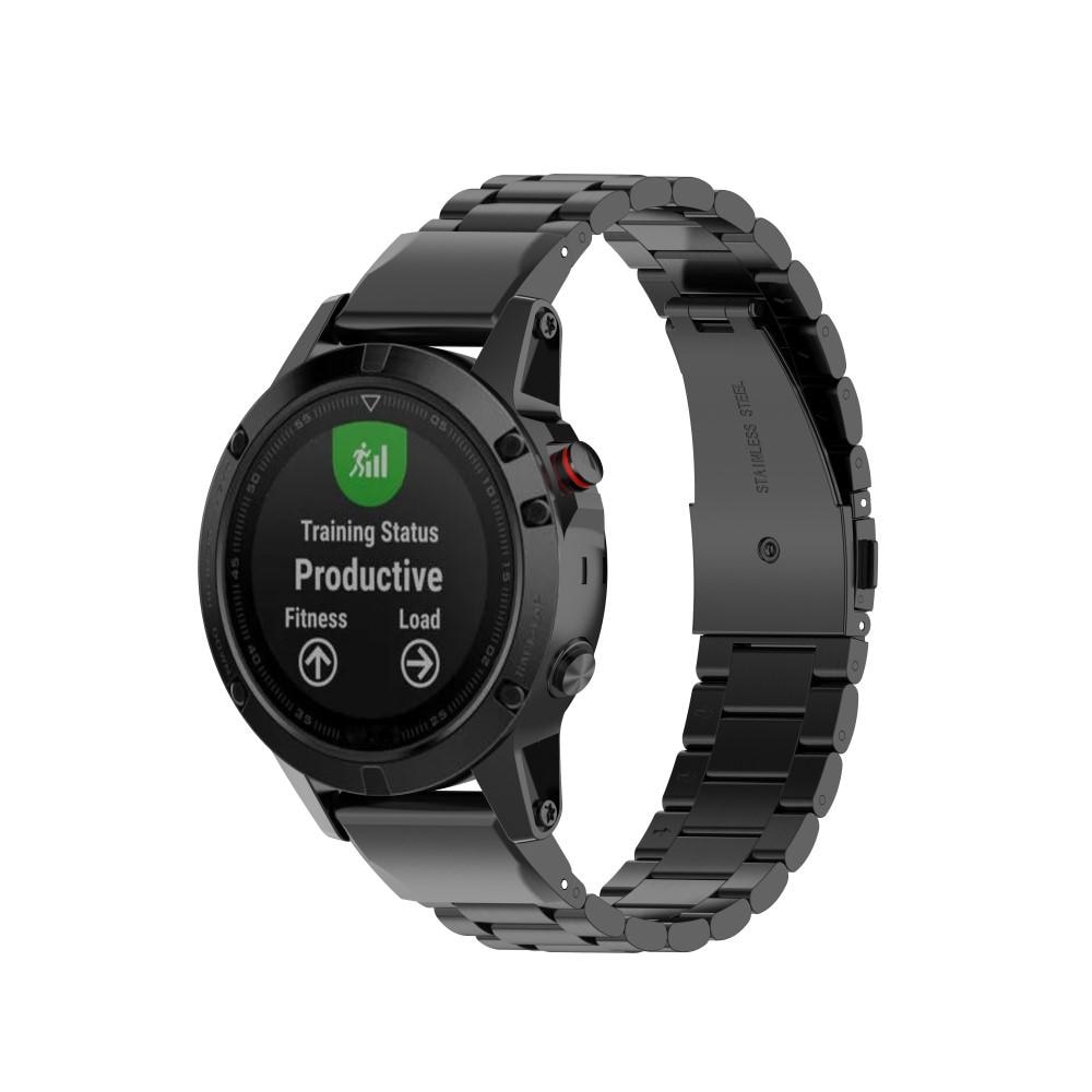 Correa de acero Garmin Forerunner 945 negro