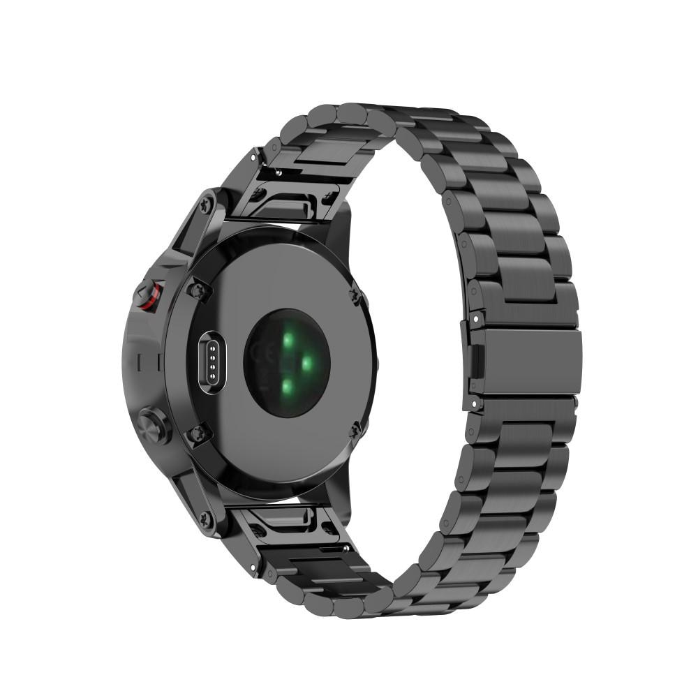 Correa de acero Garmin Fenix 7 negro