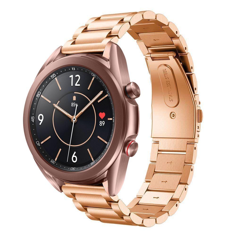 Correa de acero Samsung Galaxy Watch 3 41mm Oro rosa