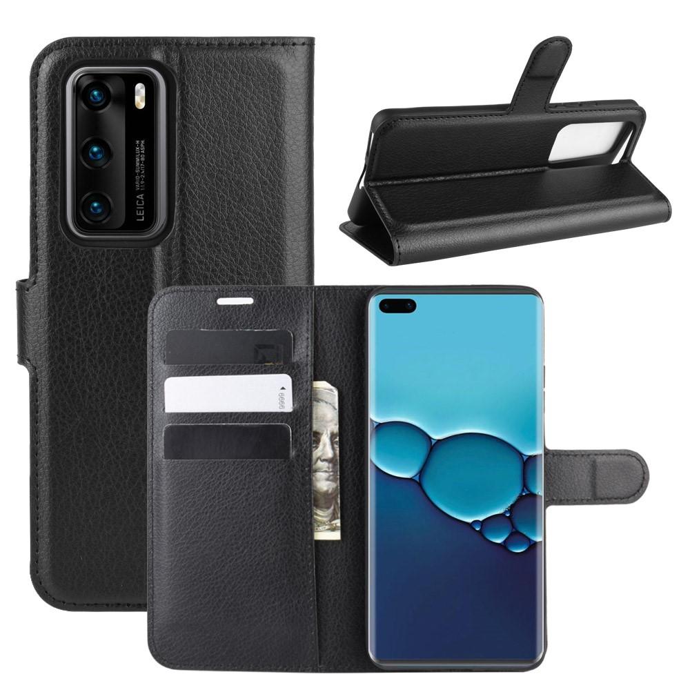 Funda cartera Huawei P40 Negro