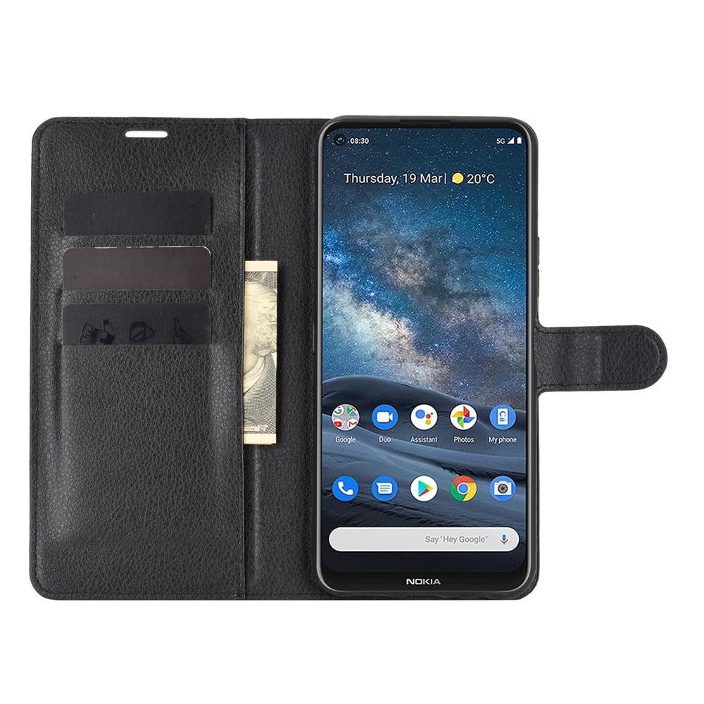 Funda cartera Nokia 8.3 Negro