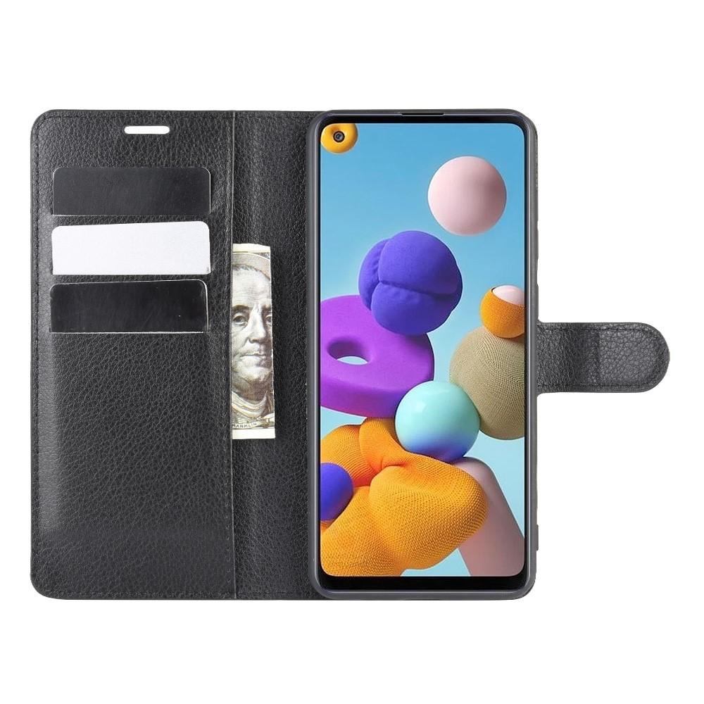 Funda cartera Samsung Galaxy A21s Negro