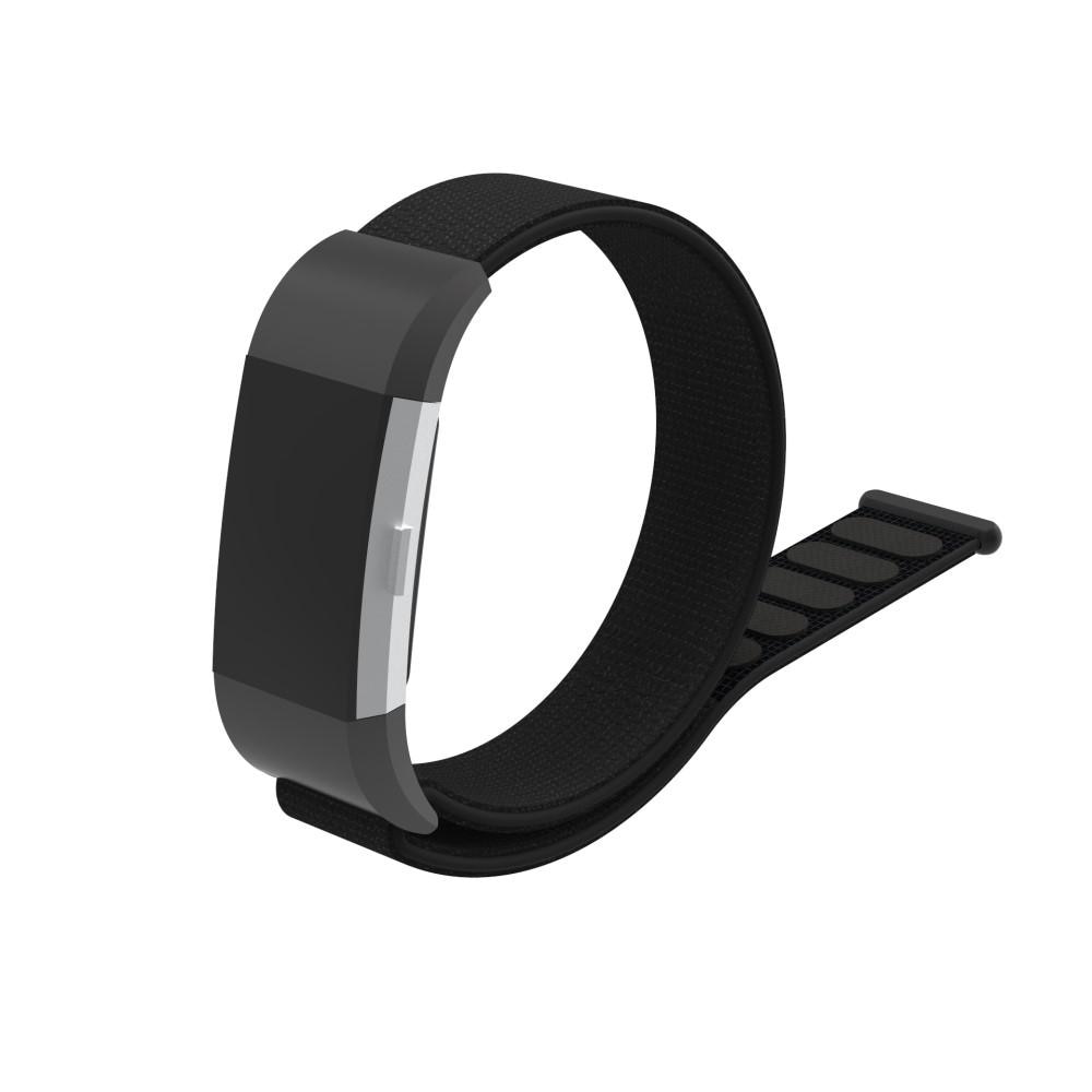 Correa de nailon Fitbit Charge 2 Negro