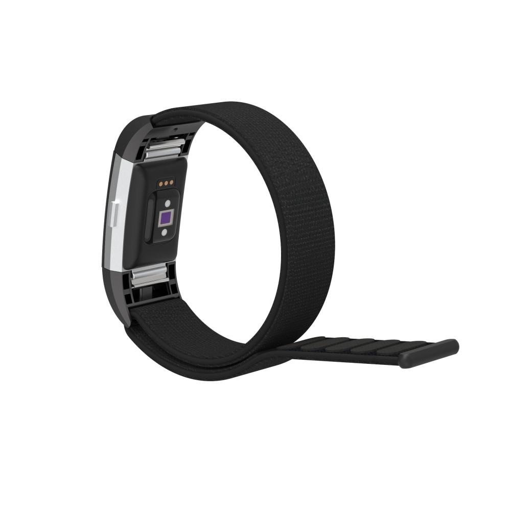 Correa de nailon Fitbit Charge 2 Negro