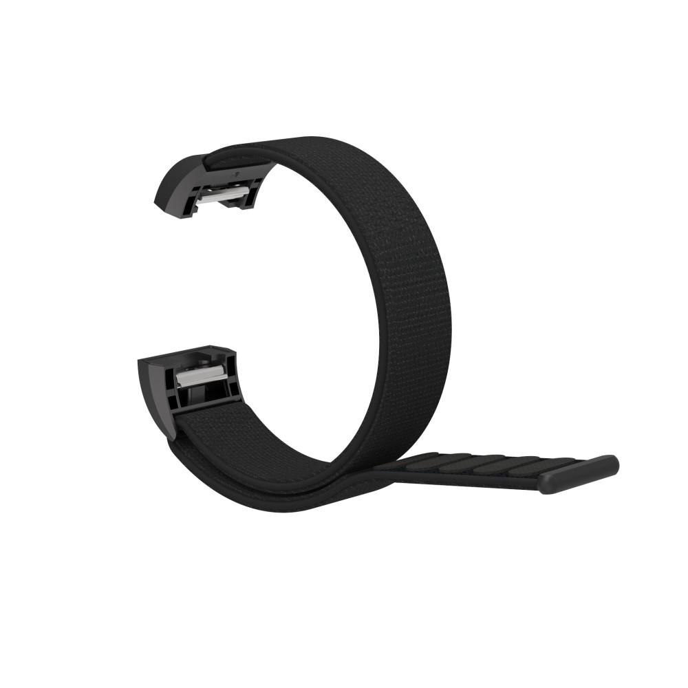 Correa de nailon Fitbit Charge 2 Negro