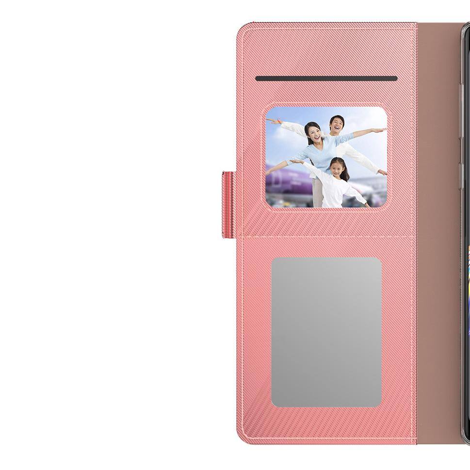 Funda con solapa Espejo Samsung Galaxy S21 Plus Pink Gold