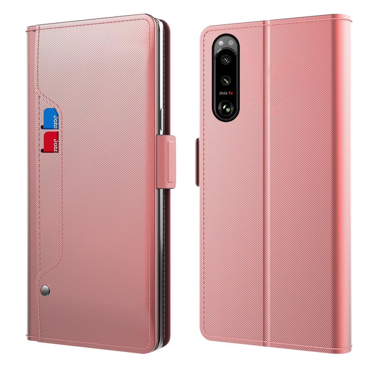 Funda con solapa Espejo Sony Xperia 5 III Pink Gold