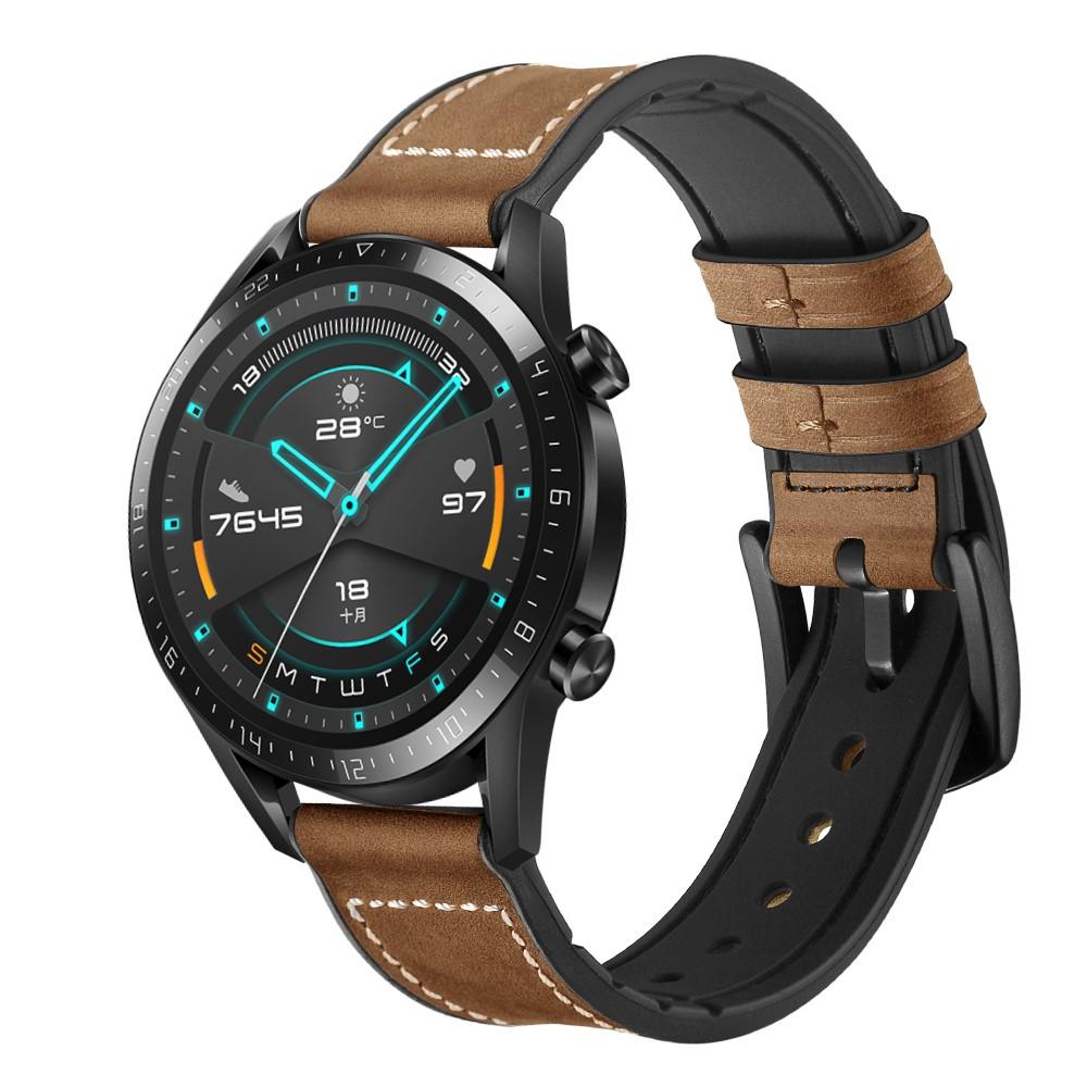 Correa de piel de primera calidad Huawei Watch GT 2 Pro/GT 2 46mm/GT 2e Marrón