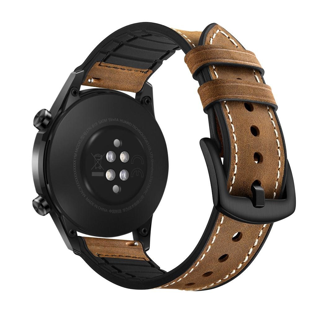 Correa de piel de primera calidad Huawei Watch GT 2 Pro/Watch GT 2 46mm/Watch GT 2e/Watch GT Marrón