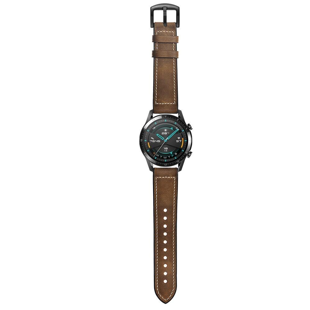 Correa de piel de primera calidad Huawei Watch GT 2 Pro/GT 2 46mm/GT 2e Marrón