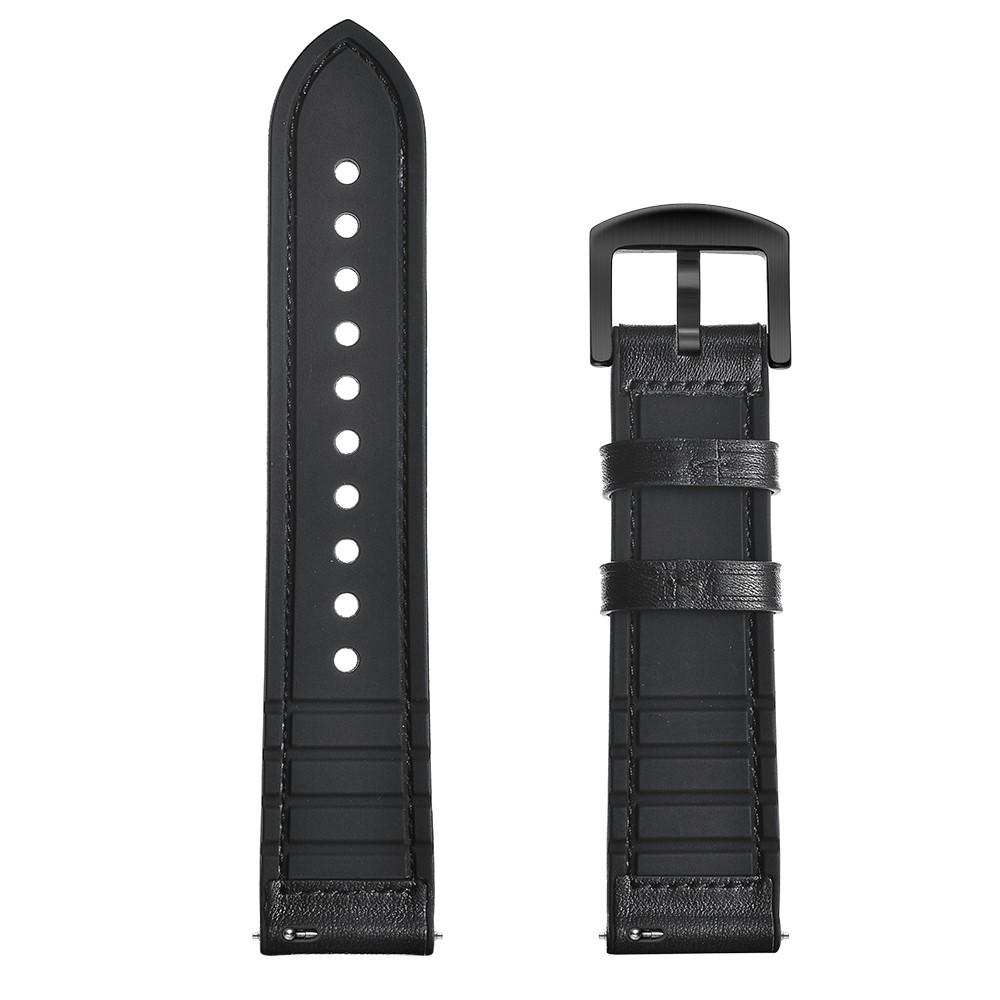 Correa de piel de primera calidad Garmin Venu 2 Negro