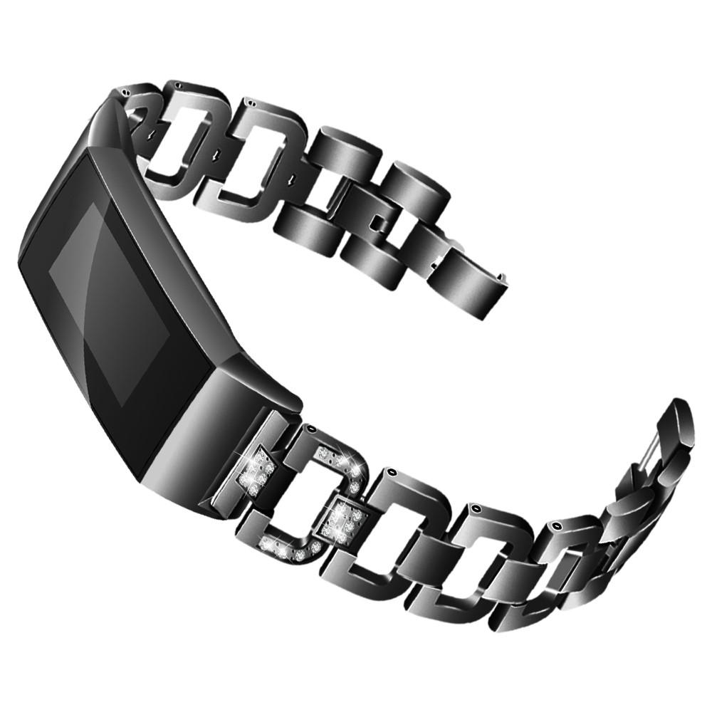 Correa Rhinestone bracelet Fitbit Charge 3/4 Black