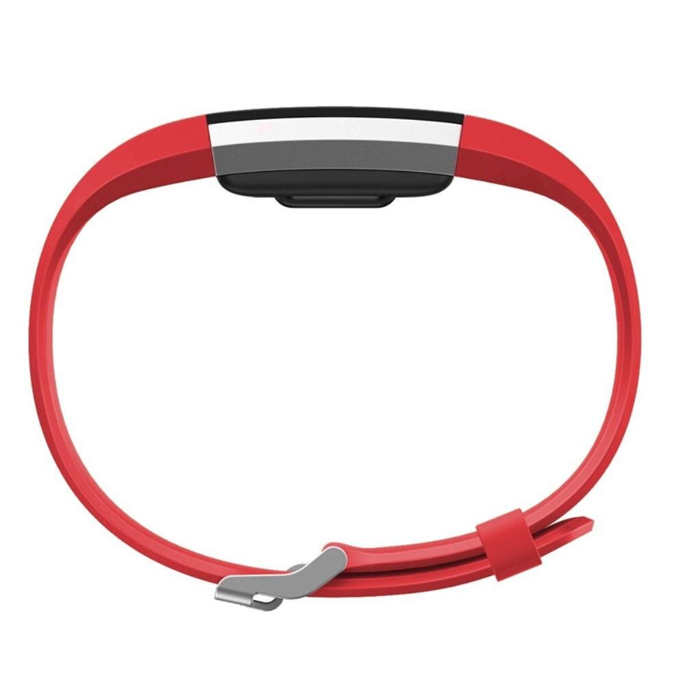 Correa de silicona para Fitbit Charge 2, Rojo