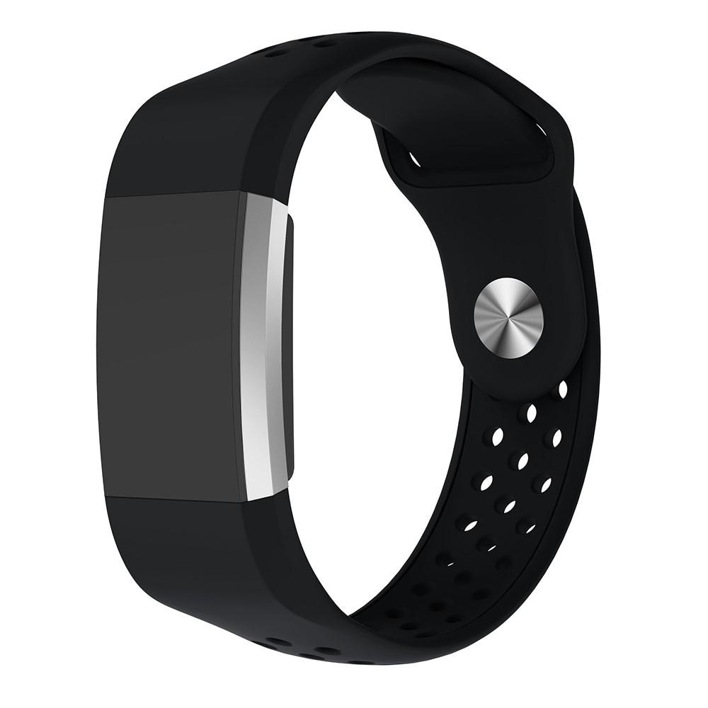 Correa Sport de silicona Fitbit Charge 2 Negro