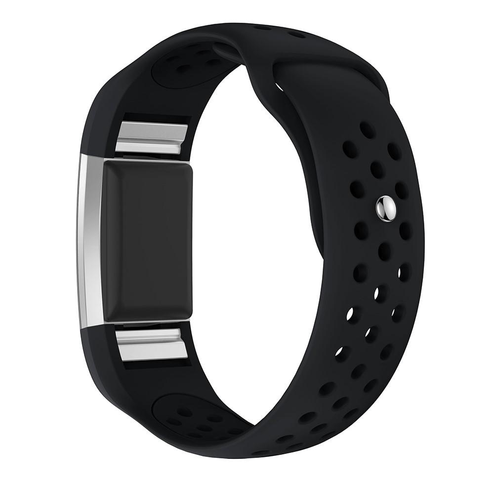 Correa Sport de silicona Fitbit Charge 2 Negro