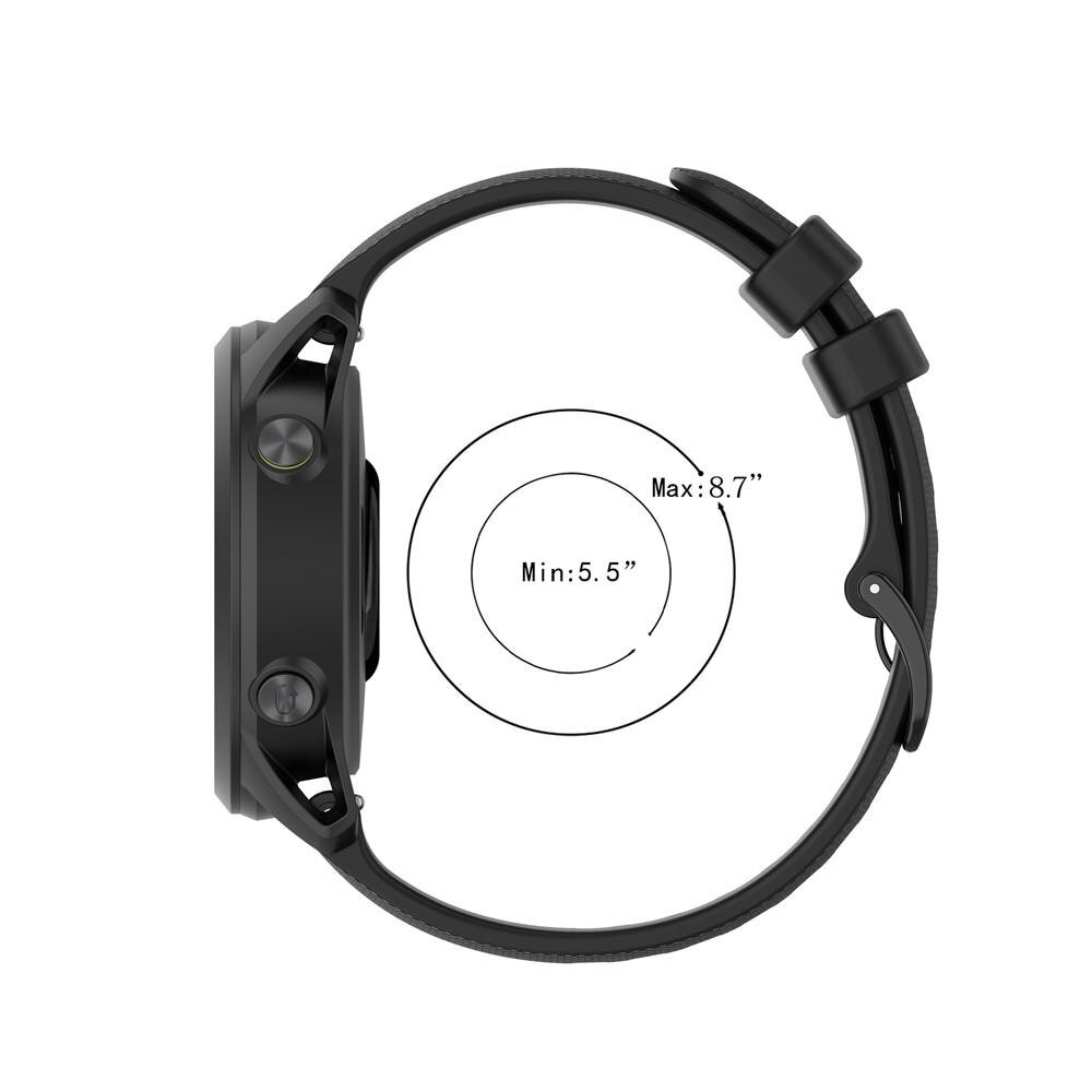 Correa de silicona para Garmin Forerunner 745, Negro