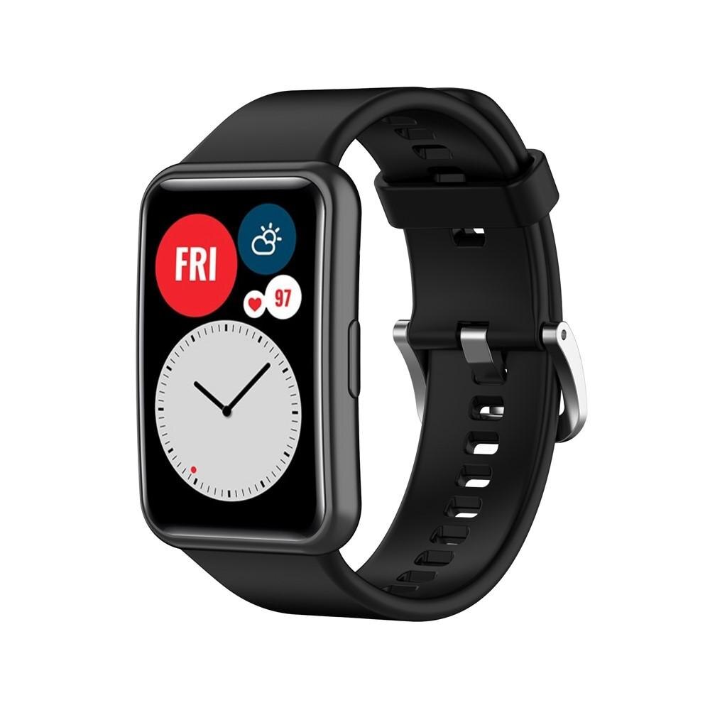 Correa de silicona para Huawei Watch Fit, Negro