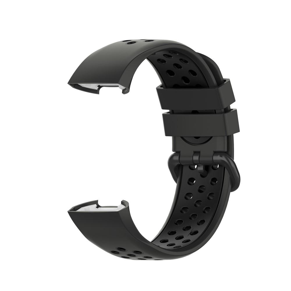 Correa Sport de silicona Fitbit Charge 3/4 Gris oscuro