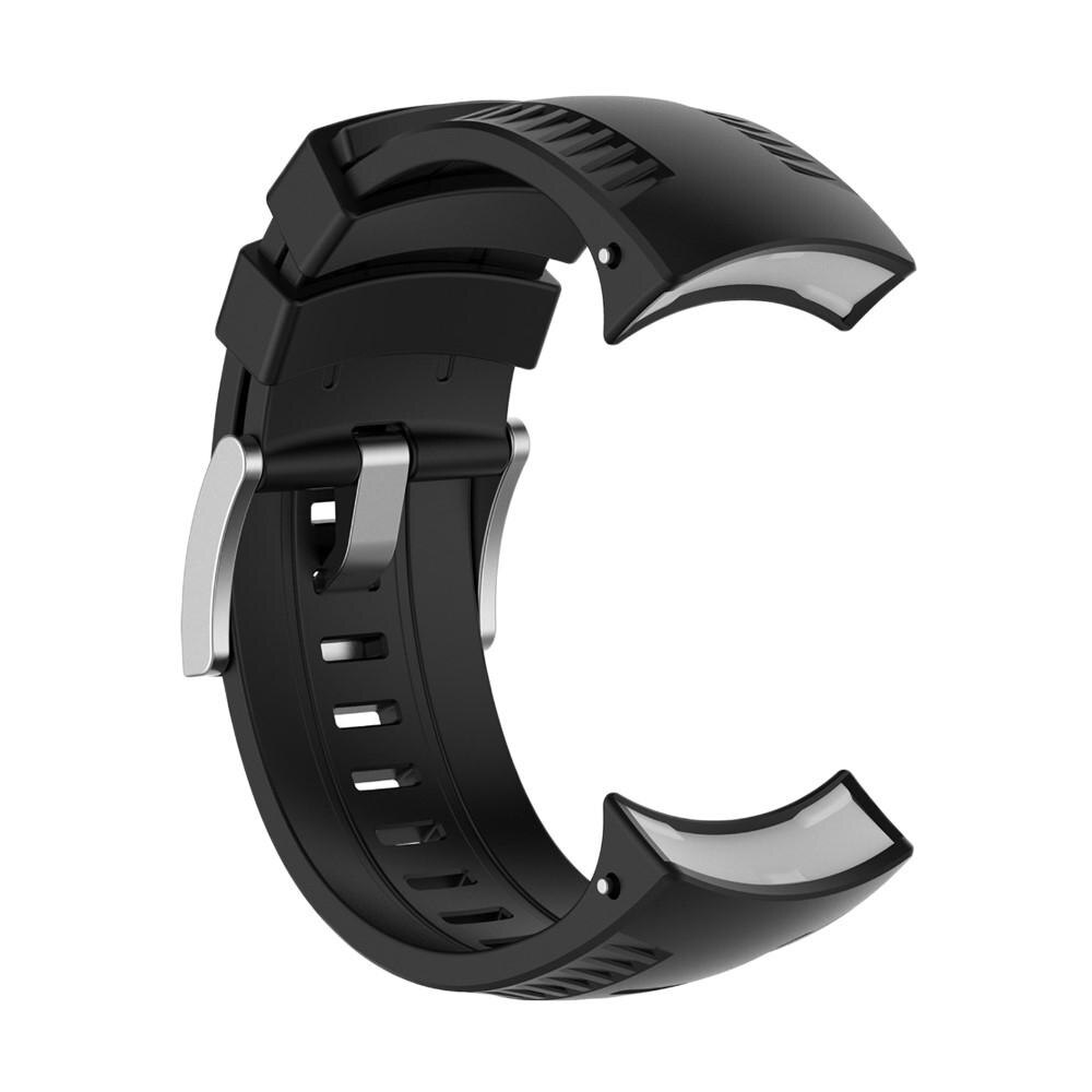 Correa de silicona para  9 Baro/Suunto 7/Suunto 9, Negro