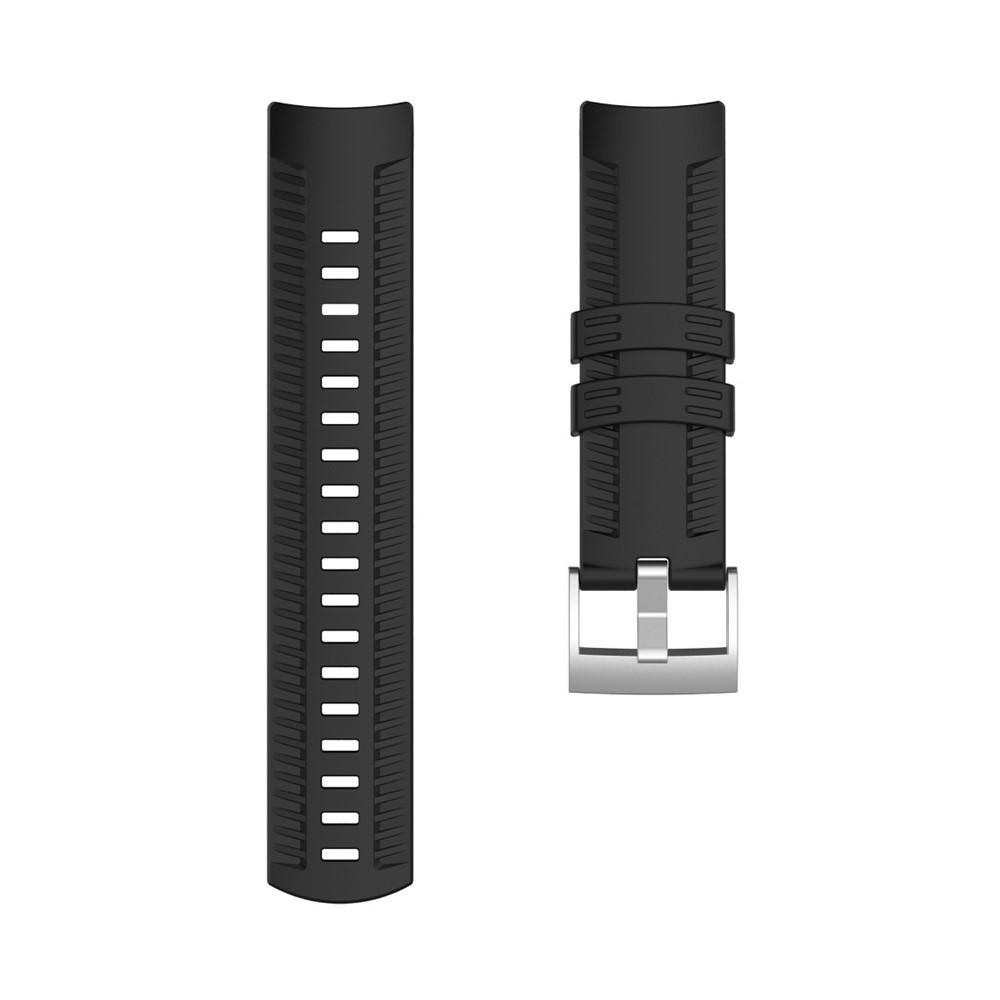 Correa de silicona para  9 Baro/Suunto 7/Suunto 9, Negro
