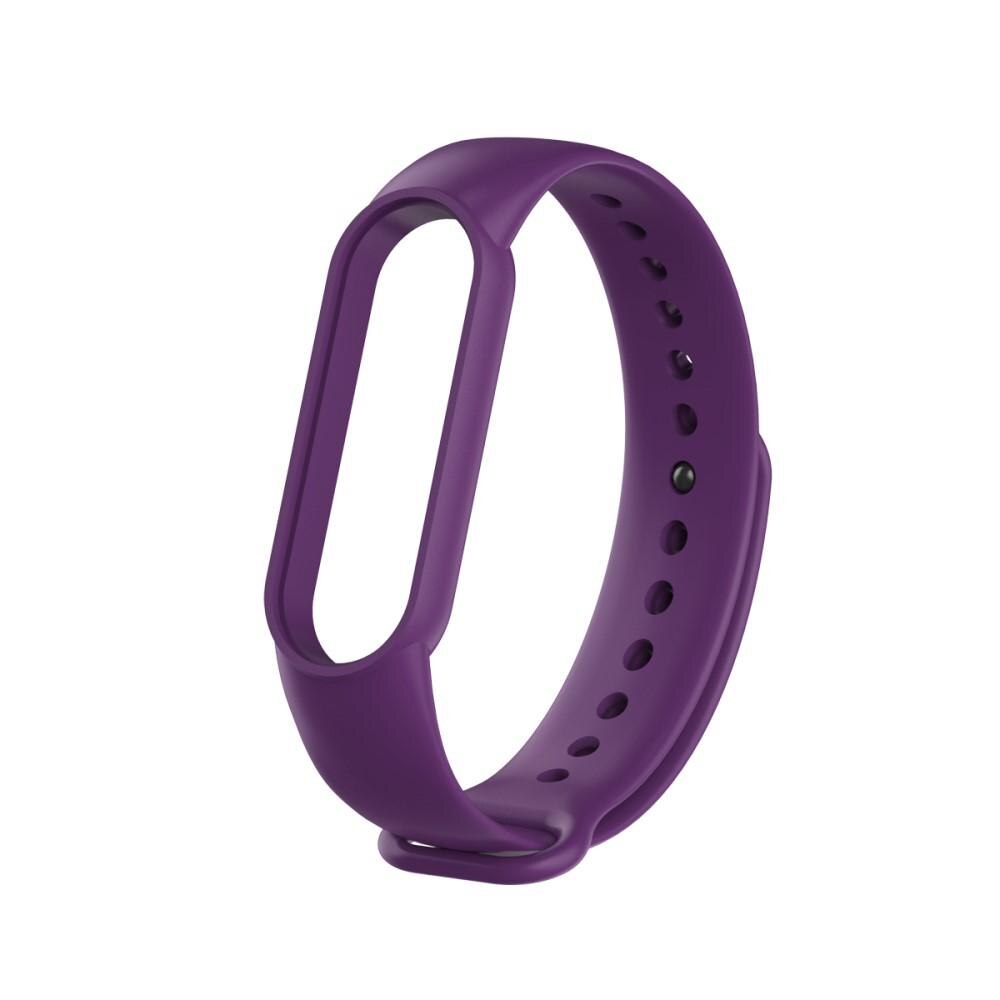 Correa de silicona para Xiaomi Mi Band 5/Mi Band 6, Púrpura