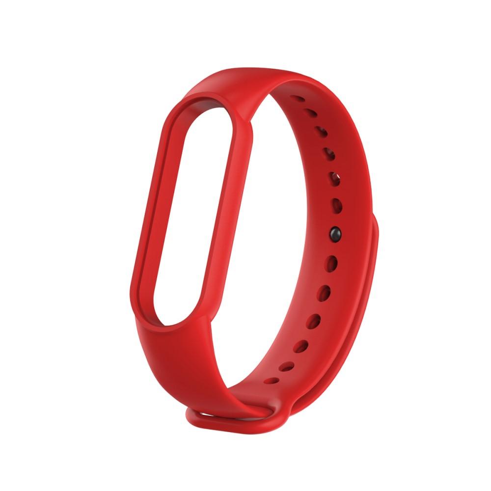 Correa de silicona para Xiaomi Mi Band 5/6, rojo