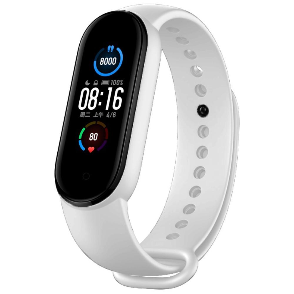 Correa de silicona para Xiaomi Mi Band 5/6, blanco