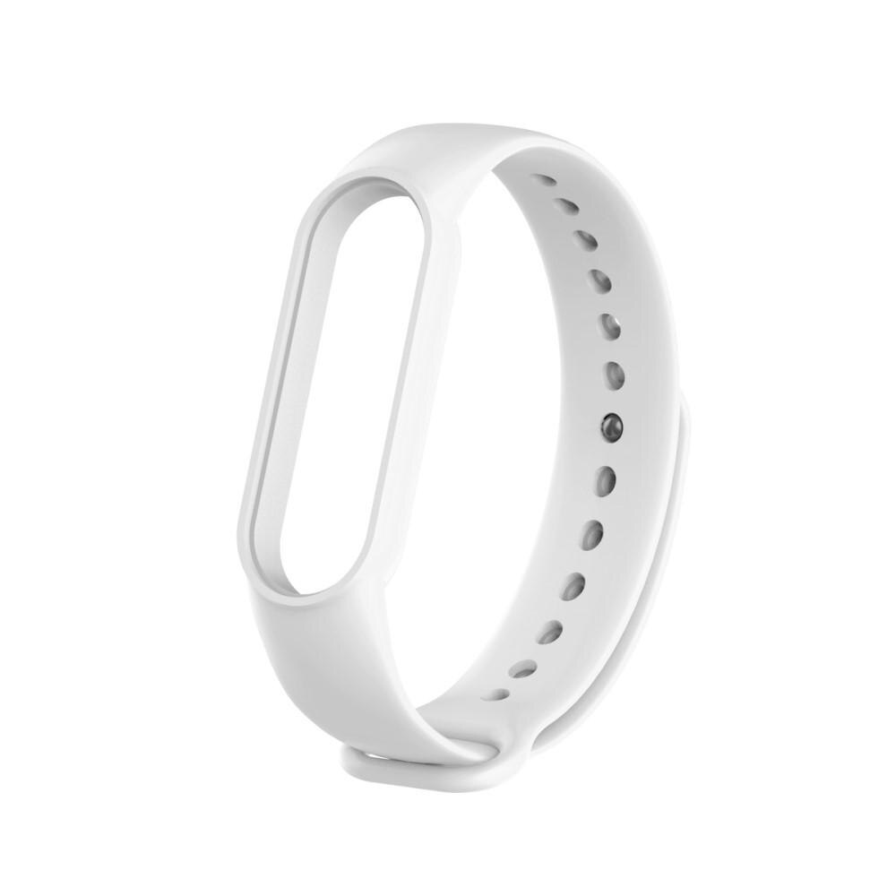 Correa de silicona para Xiaomi Mi Band 5/6, blanco