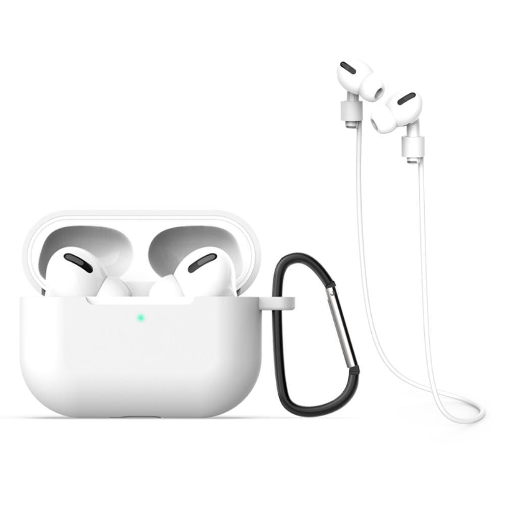 Funda de silicona con mosquetón AirPods Pro Blanco