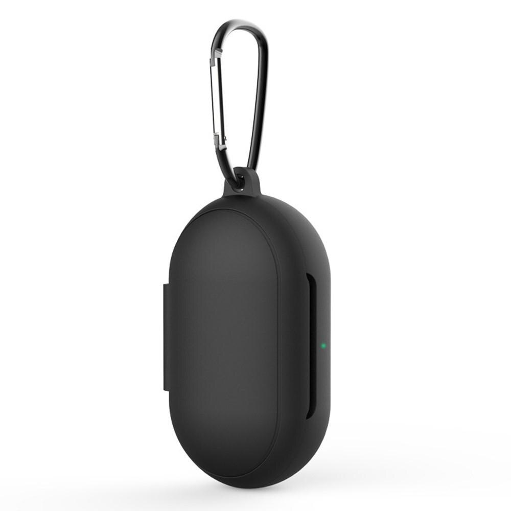 Funda de silicona con mosquetón Samsung Galaxy Buds/Buds Plus Negro