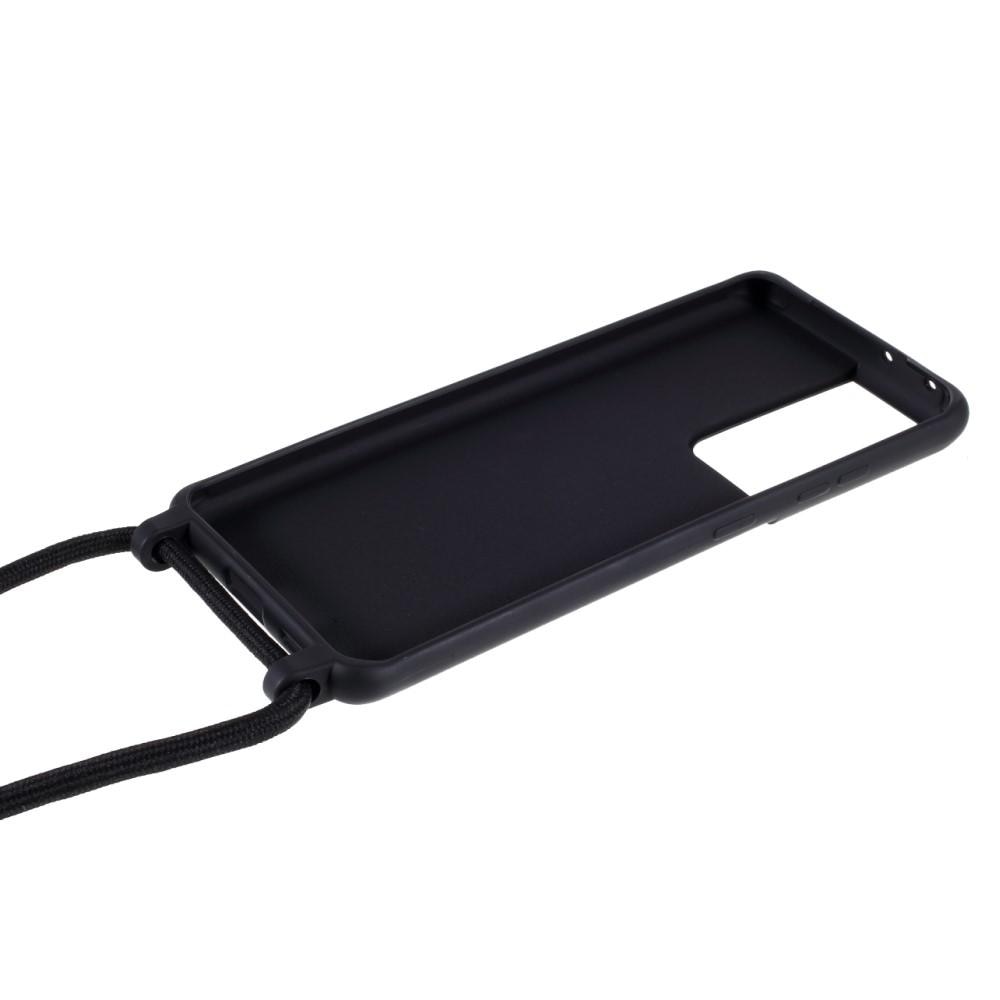 Funda con correa colgante Samsung Galaxy S21 Ultra Negro