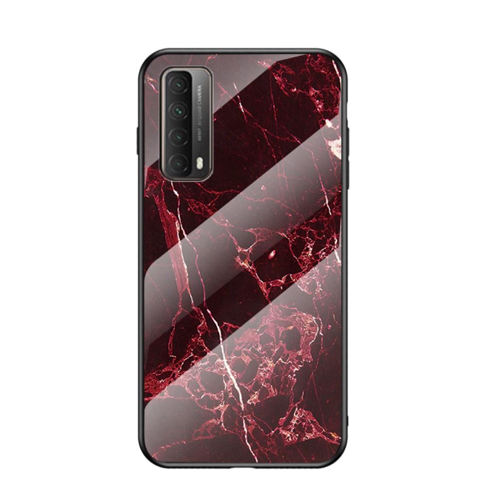 Funda vidrio templado Huawei P Smart 2021 Mármol rojo